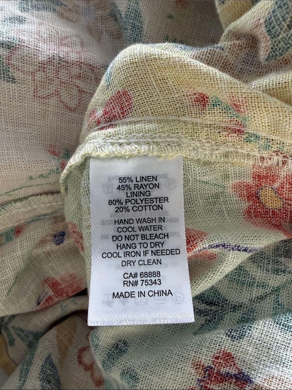 Christian Lacroix Yellow, Cream and Mint Floral Stripe Boho Midi Dress Size 2 - Picture 7 of 7